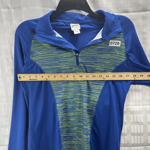 Everlast Sport Womens Royal Blue & Green Workout Jacket Size S Long Sleeves - Picture 3 of 11